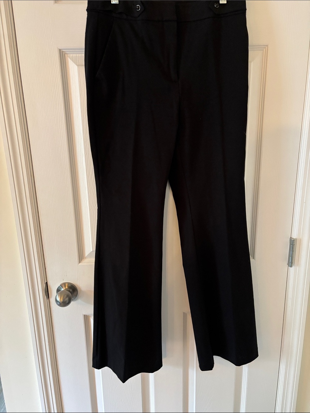 LOFT Black Boot-Cut Trousers